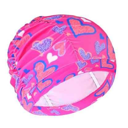 Belro stylish stretch swimming cap in vibrant colors, designed for comfortable outdoor swimming activities.