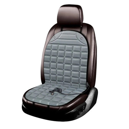 Belro heated car seat cushion with plush fabric and control panel for personalized warmth and comfort during drives.
