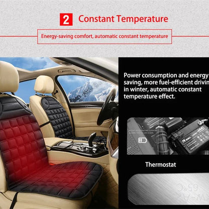 Belro heated car seat cushion with electronic control, featuring plush fabric and ergonomic design for comfort during drives.