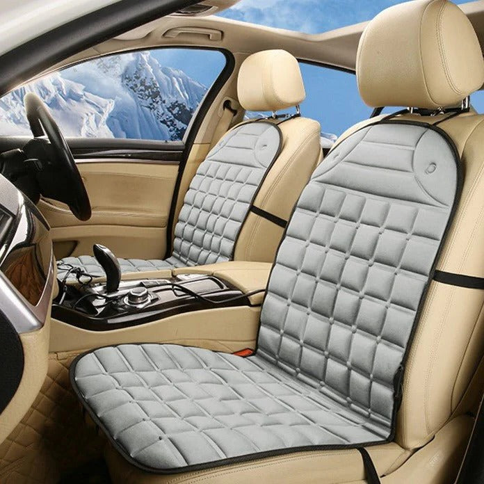 Belro heated car seat cushion with adjustable controls, designed for comfort and warmth during driving.