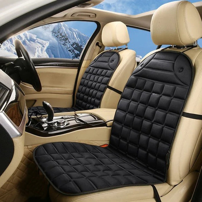 Belro heated car seat cushion with adjustable controls, designed for comfort and warmth during driving.
