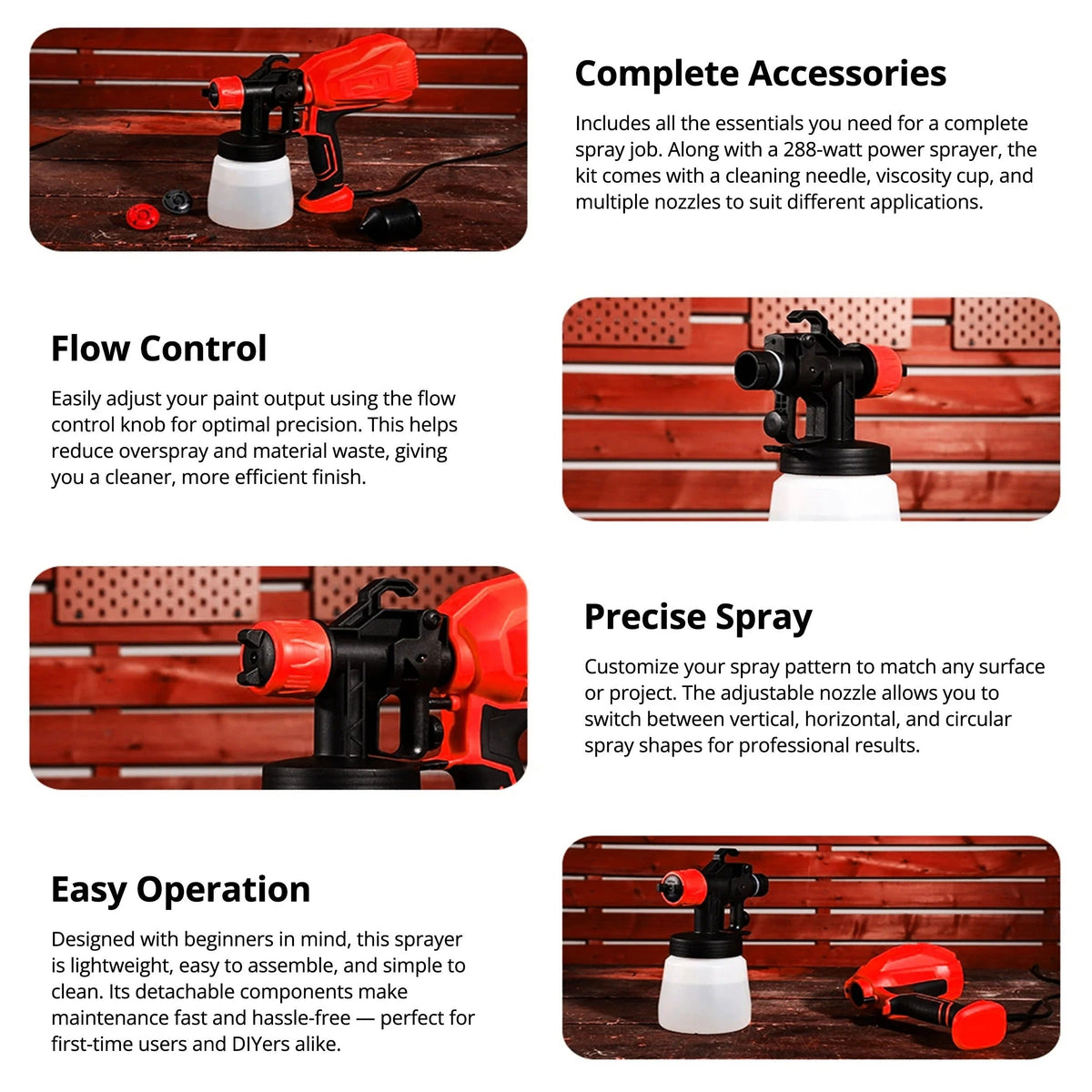 Belro cordless paint sprayer with ergonomic design, handheld tool for efficient indoor and outdoor painting projects.