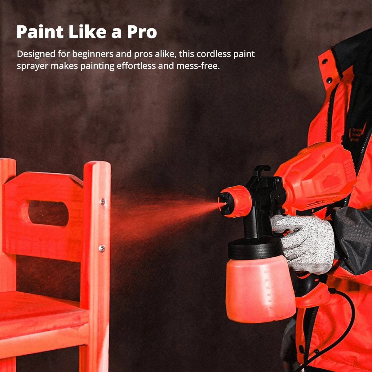 Belro cordless paint sprayer from Tools & Hardware, showing the handheld device with spray nozzle and ergonomic design.