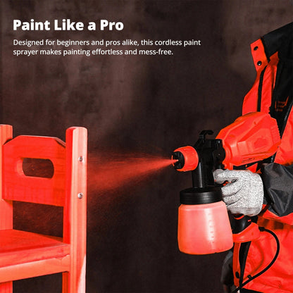 Belro cordless paint sprayer from Tools & Hardware, showing the handheld device with spray nozzle and ergonomic design.
