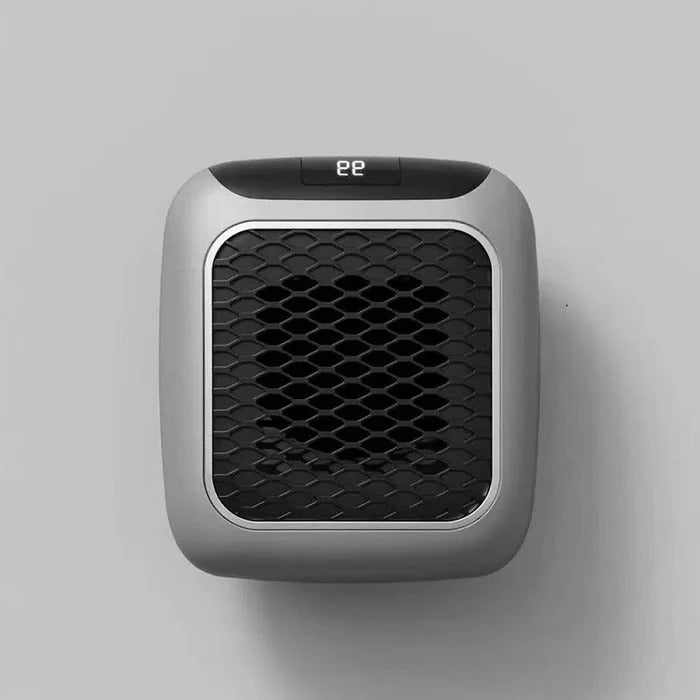 Belro portable plug-in electric heater, compact home appliance with adjustable temperature controls, suitable for indoor use.