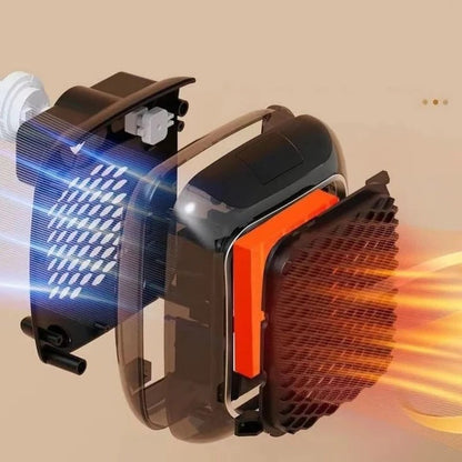 Belro portable plug-in electric heater for home use, compact and efficient appliance with adjustable settings.