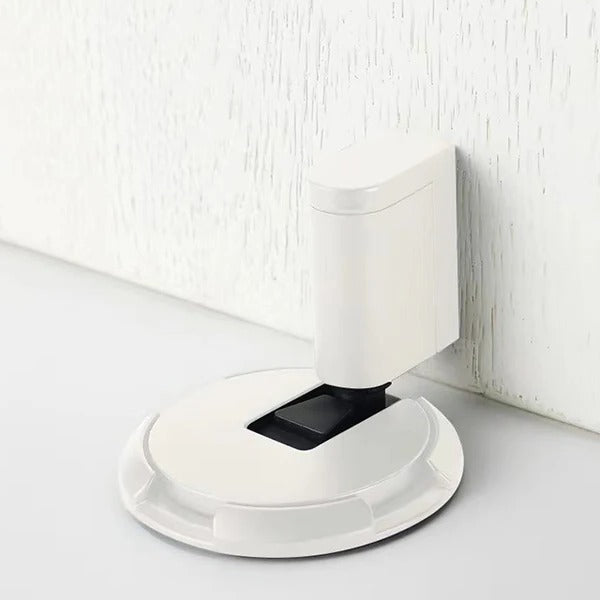 Heavy duty adjustable door stopper by Belro, showing a durable metal tool designed to secure doors in place.