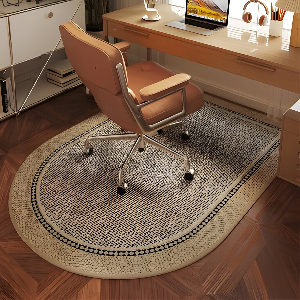Belro floor protection mats designed for office chairs, durable and clear, suitable for home and garden furniture protection.