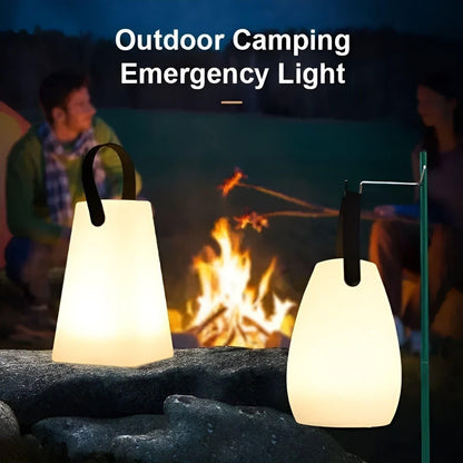 Belro cordless waterproof LED table lamp with integrated umbrella accessory, providing portable lighting for outdoor use.