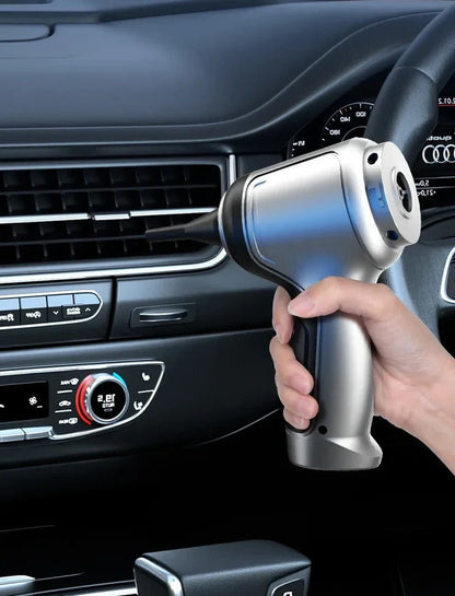 Belro cordless high-power vacuum cleaner for car and home cleaning, showing its compact design and removable dust container