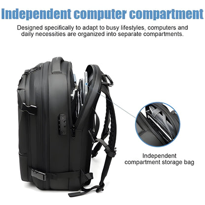 Belro structured rucksack with internal compression system, designed for activewear and outdoor activities.