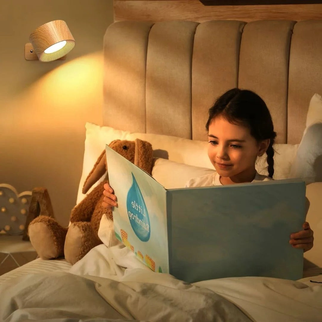 Belro rechargeable wall light with 360° rotation, compact electronic camera-style device for adjustable lighting or surveillance.