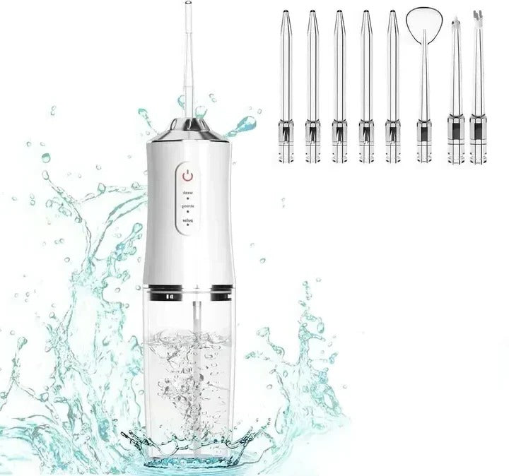 Belro rechargeable water flosser for men, compact and portable dental oral hygiene device, ideal for effective flossing.