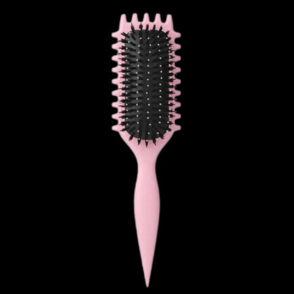 Belro Curl Defining Brush for healthy, styled hair, showing the brush with its bristles and ergonomic handle.