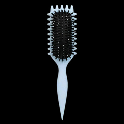 Belro Curl Defining Brush for hair care, featuring a sleek handle and bristles designed to enhance curls and add volume.