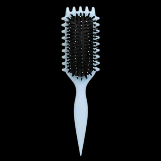 Belro Curl Defining Brush for hair care, featuring a sleek handle and bristles designed to enhance curls and add volume.