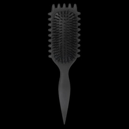 Belro Curl Defining Brush with natural bristles, designed for enhancing and shaping curly hair in hair care routines.