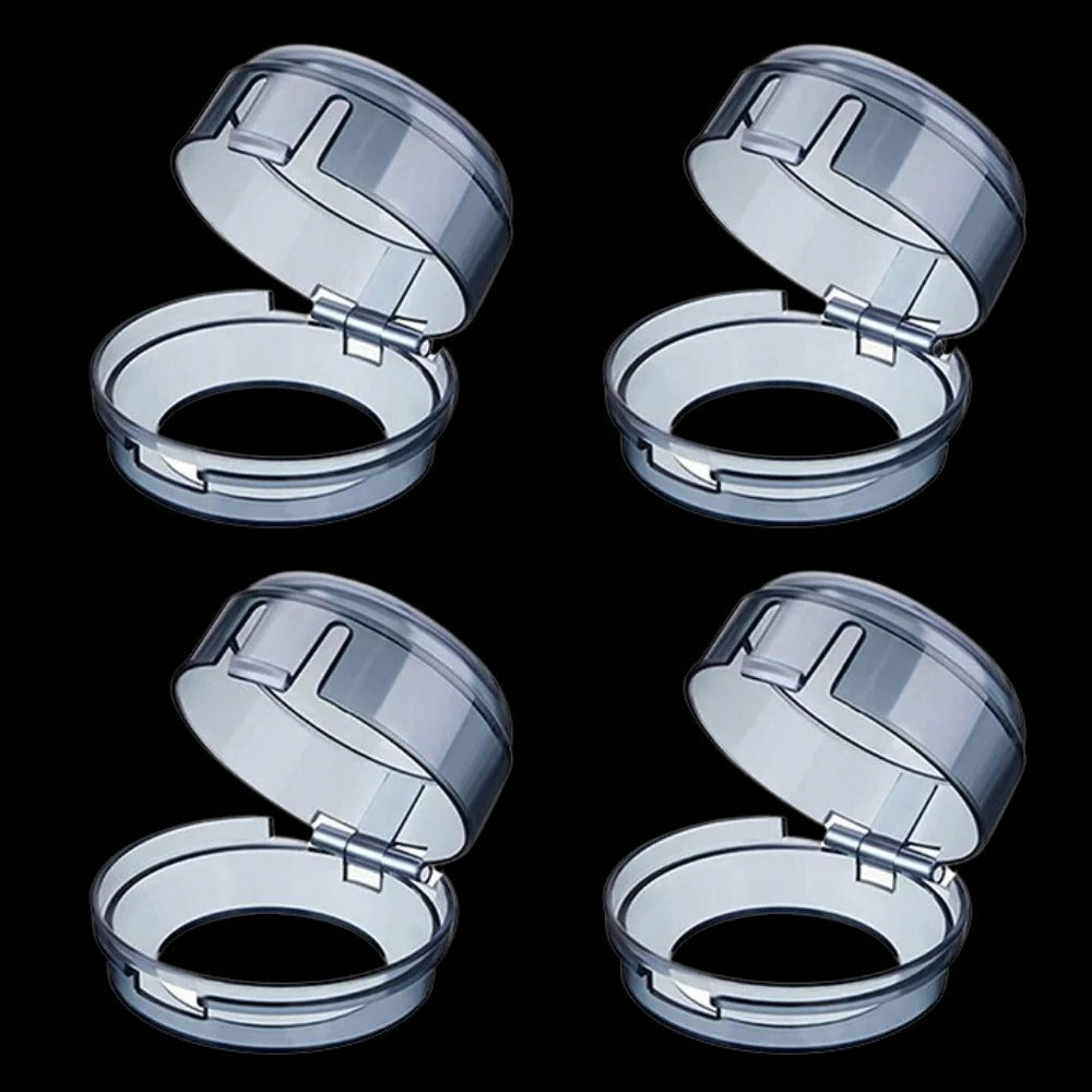 Belro Gas Stove Knob Protector Set, durable silicone protectors for stove knobs, prevents accidental turning and enhances safety.