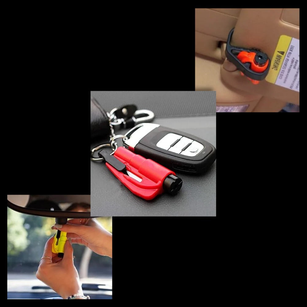 Belro Essential 2-in-1 Car Breaker Tool for home and outdoor use, with sturdy metal construction and ergonomic handle.