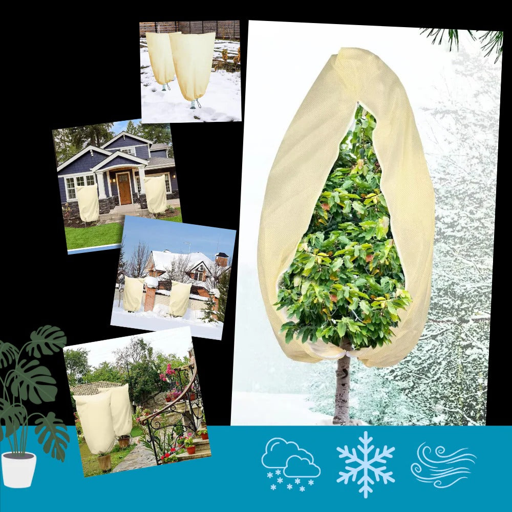 Belro freeze protection plant covers for outdoor garden plants, designed to shield against cold weather and frost.