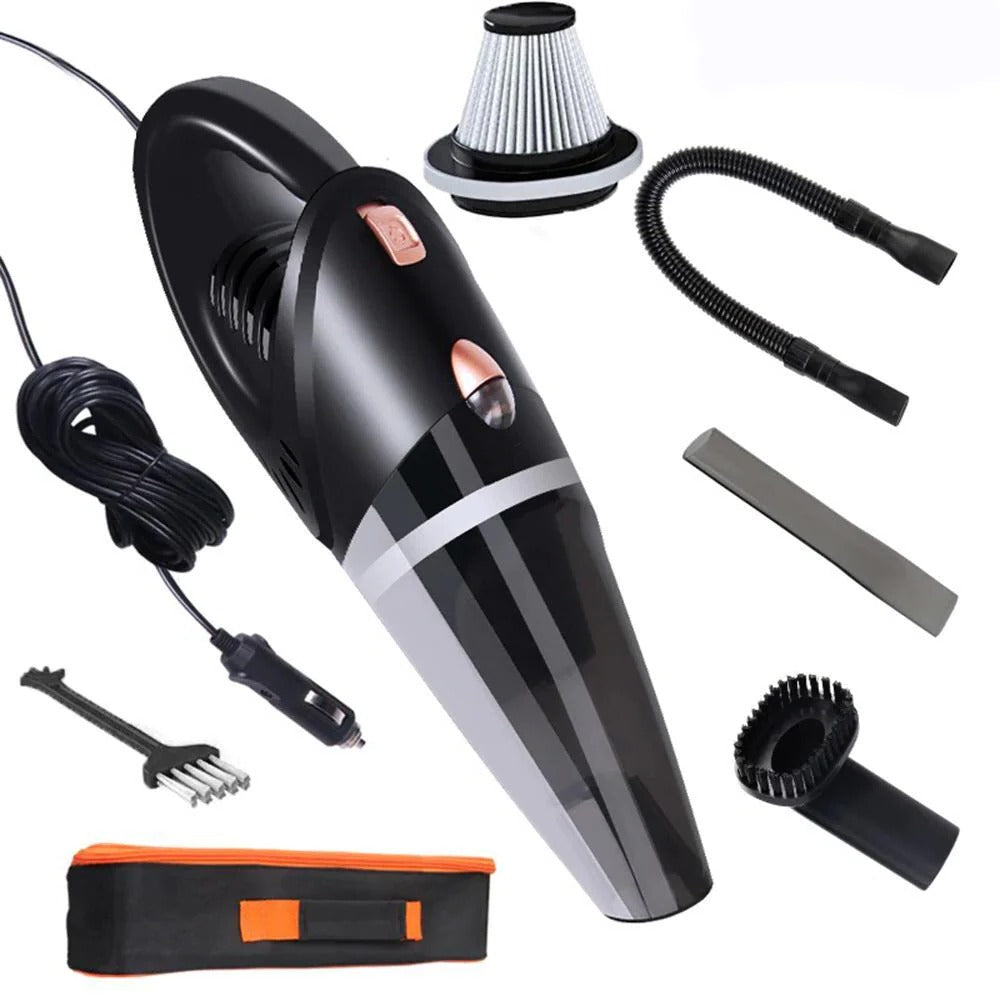Belro portable car vacuum cleaner with compact design, handheld for easy cleaning of car interiors and surfaces.