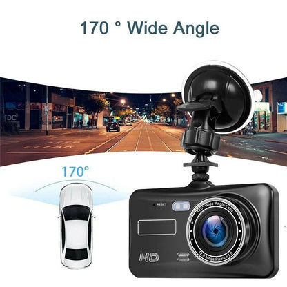 Belro 1080P Full HD dash cam showing a sleek electronic device with a wide-angle lens for vehicle recording.
