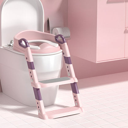 Belro Kids’ Step Potty Trainer, small plastic step stool for children, used for potty training and bathroom assistance.