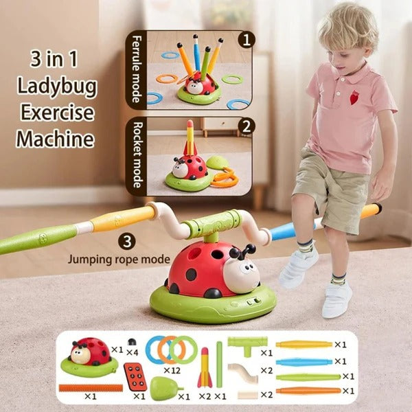 Colorful 3-in-1 active play toy for kids by Belro, featuring various interactive play elements in a vibrant design.