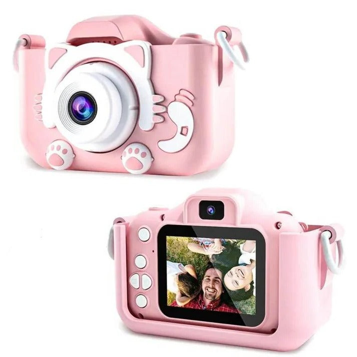 Belro kids digital camera showing colorful design and compact size, ideal for young photography enthusiasts.