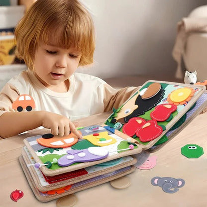 Belro Montessori early learning book for children, featuring colorful pages and engaging educational content for young learners.