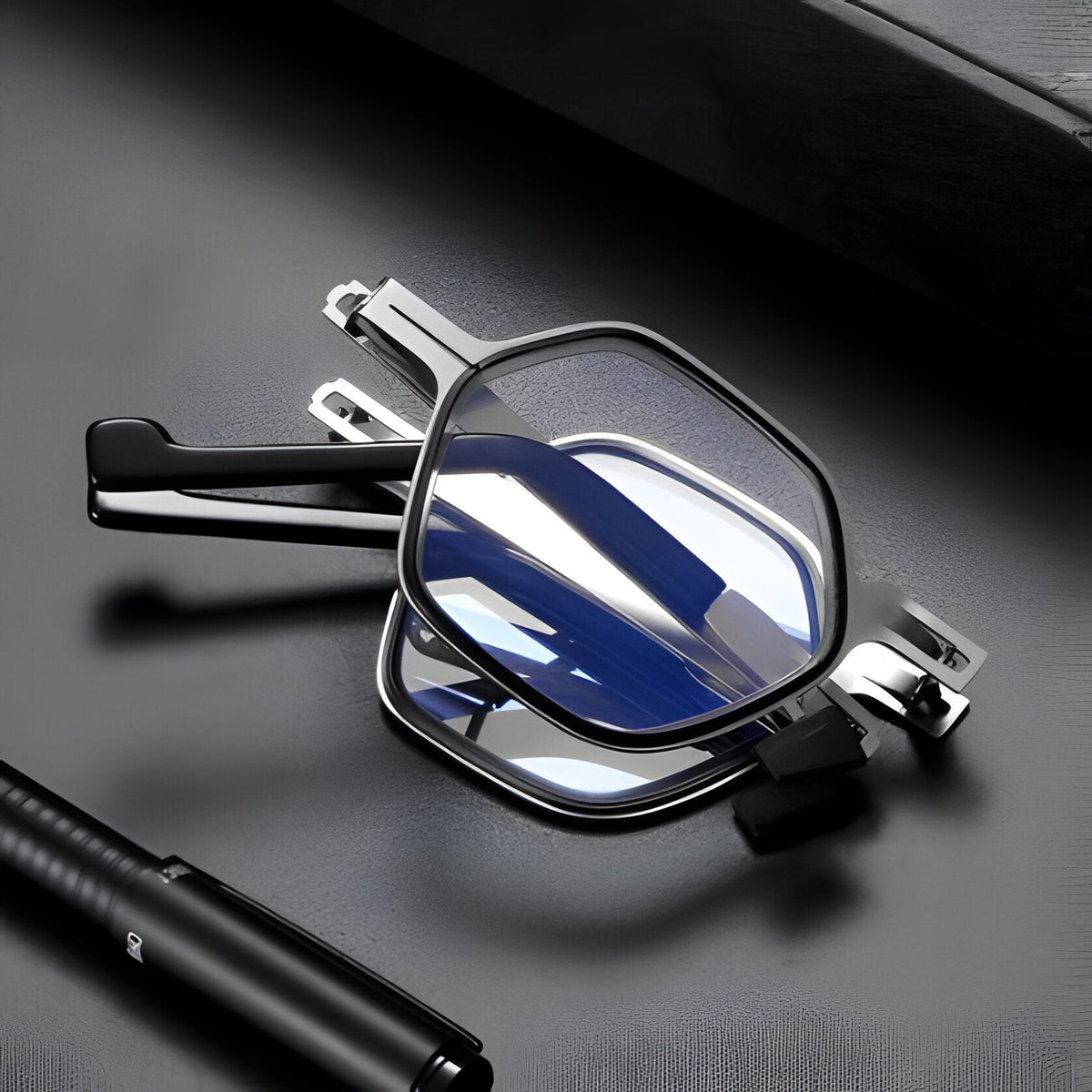 Belro superlight screwless foldable reading glasses with sleek design and flexible arms, suitable for easy carrying and comfortable wear
