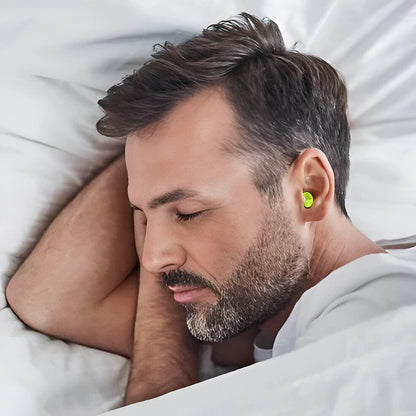 Belro noise-reducing ear plugs for snoring, designed for peaceful sleep and sound elimination, shown in the image.