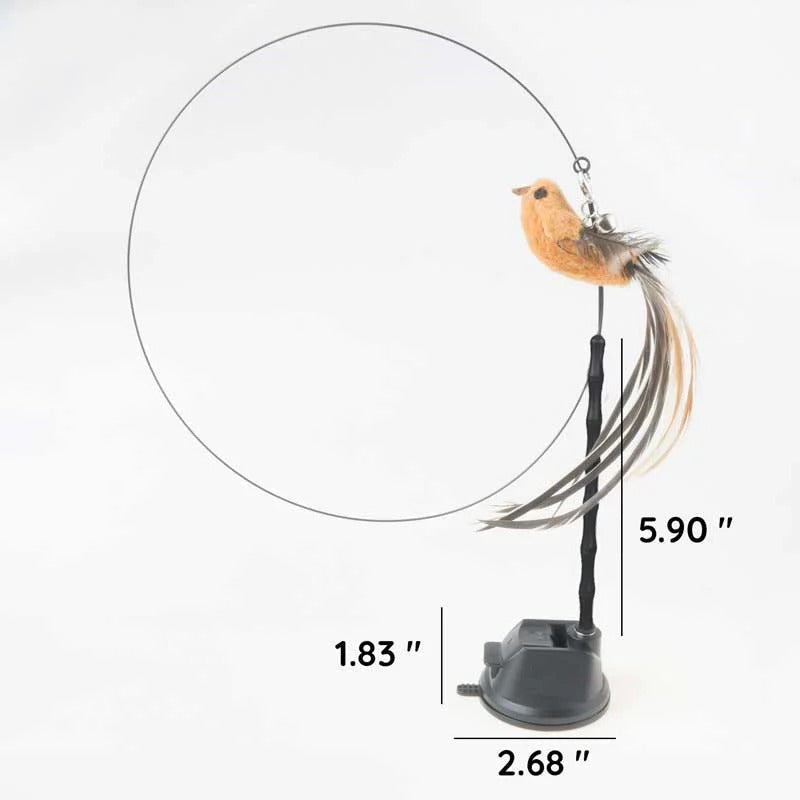 Belro cat toy set with colorful bird simulation toys for feline entertainment and enrichment.