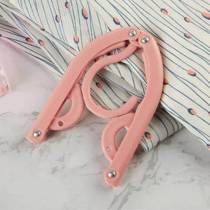 Belro foldable travel clothes hanger with compact design for easy packing and organization.