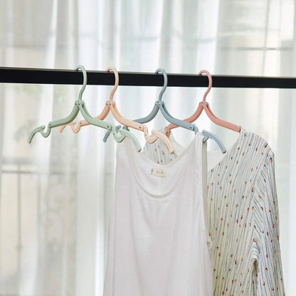 Belro foldable travel clothes hanger for compact storage, made of durable material, perfect for organizing clothes while traveling.