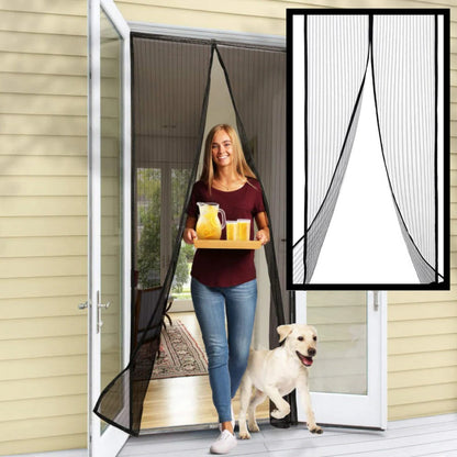 Belro magnetic mosquito screen for doors, designed for easy installation and insect protection in men's clothing style.