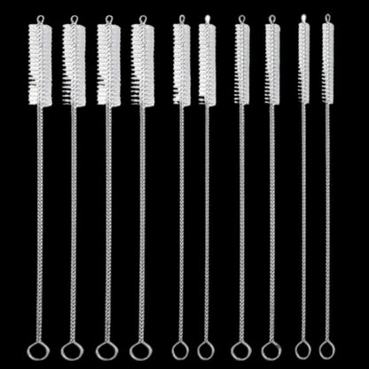 Belro straw cleaning brushes shown with handles, designed for cleaning heels and pumps in footwear.