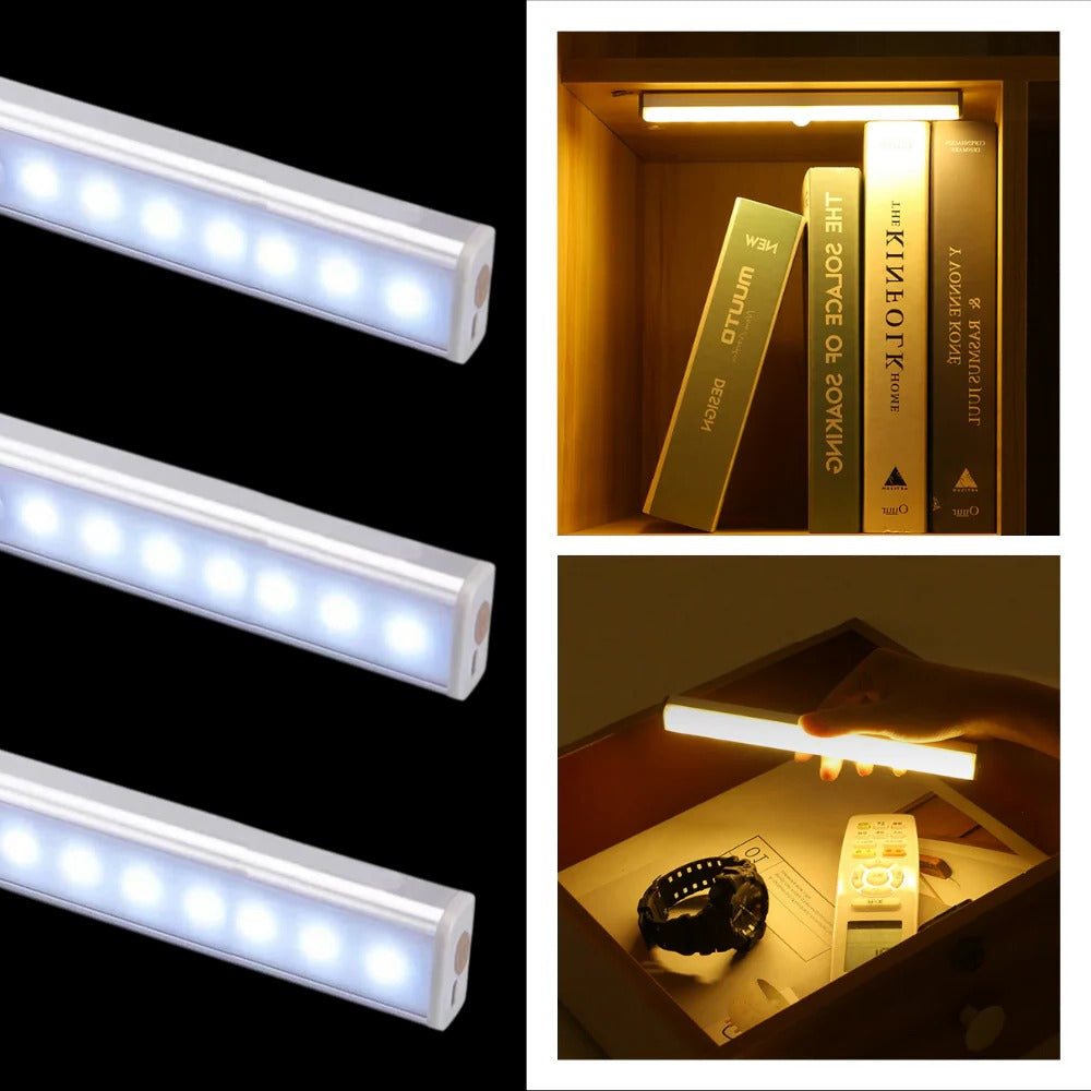 Belro wireless motion sensor LED indoor light installed in a home, providing automatic illumination for indoor spaces.
