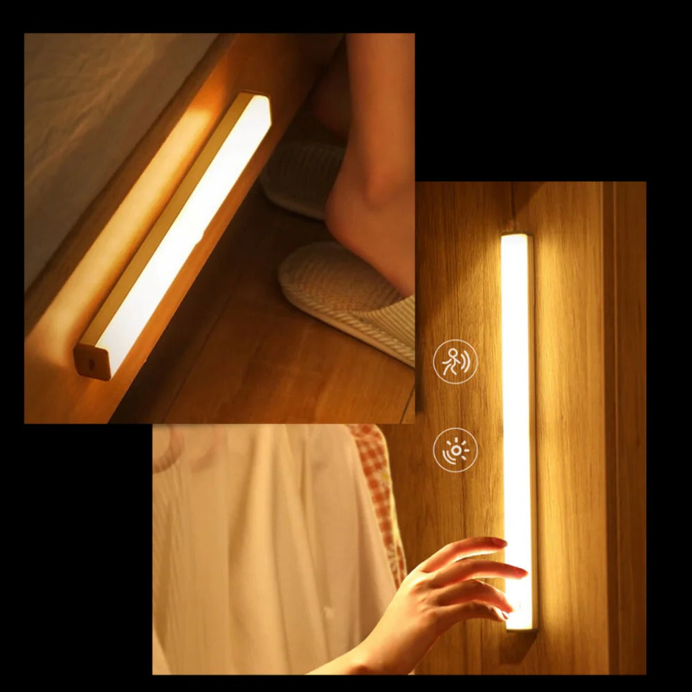 Wireless motion sensor LED indoor light by Belro, designed for outdoor home and garden use, with a sleek white finish and sensor.