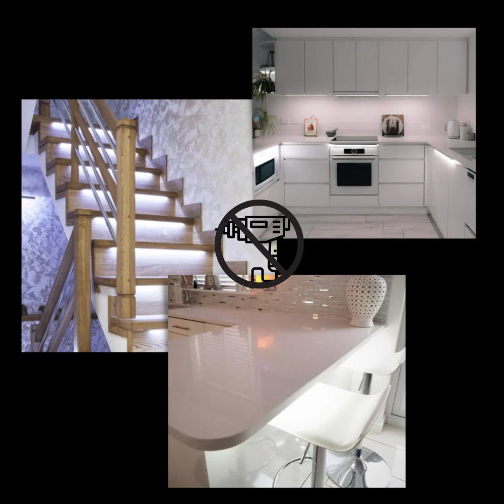 Belro wireless motion sensor LED indoor light mounted on wall, suitable for home and garden outdoor use.
