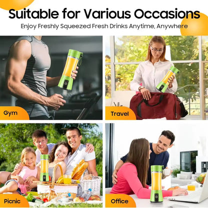 Belro mini electric portable juicer blender with clear view of compact design and blending jar for fresh smoothies
