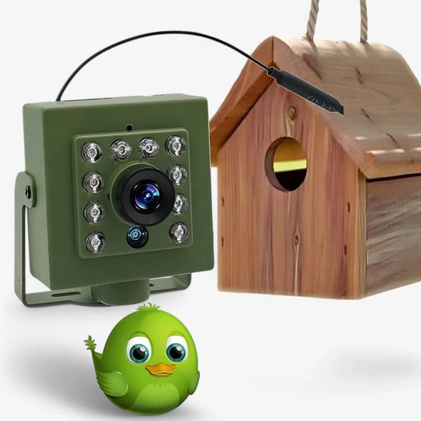 Belro HD WiFi Bird Nest Camera, compact drone with high-definition lens and wireless connectivity, suitable for surveillance.