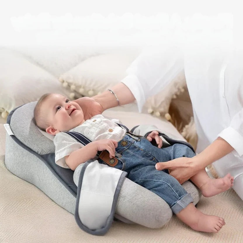 Belro inclined reflux pillow bed for infants with soft fabric and ergonomic design, ideal for comfortable baby sleep support.