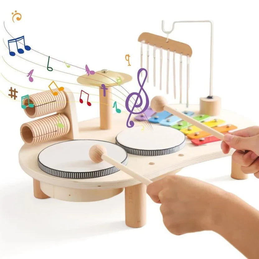 Belro Montessori Drum Kit men's clothing featuring a casual, stylish design with a drum pattern on comfortable fabric.