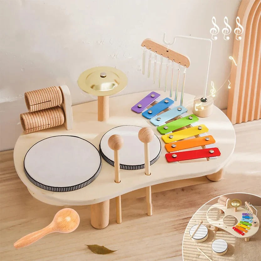 Belro Montessori drum kit clothing for men, featuring casual design and comfortable fabric, shown in a stylish black color.