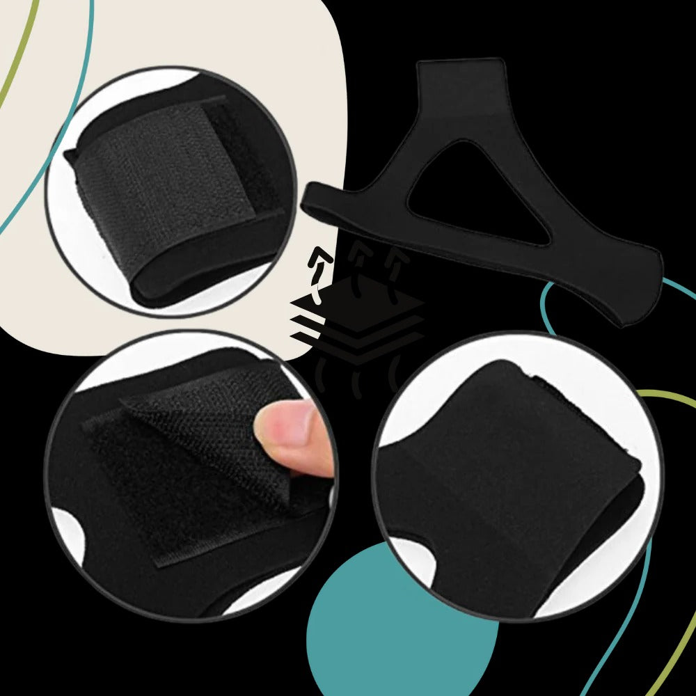 Belro universal sleep apnea device with adjustable straps and mask for effective CPAP therapy during sleep.
