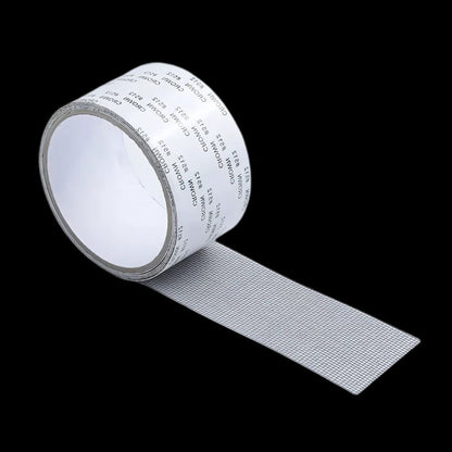Belro strong adhesive screen repair tape applied to clothing for durable, quick fixes on men's garments.
