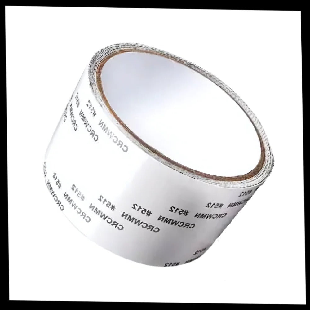 Belro strong adhesive screen repair tape applied to clothing, durable and clear for quick fixes on men's garments.