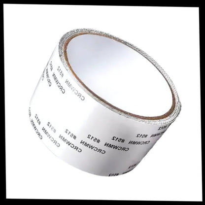 Belro strong adhesive screen repair tape applied to clothing, durable and clear for quick fixes on men's garments.
