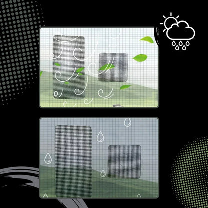 Belro strong adhesive screen repair tape applied to a men's clothing item, showing durable, clear adhesive for quick fixes.